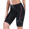 imagebaleaf Womens Bike Shorts 4D Padded Cycling Spinning Road Bike Pockets Wide Waistband UPF5001pink