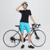 imagebaleaf Womens Bike Shorts 4D Padded Cycling Spinning Road Bike Pockets Wide Waistband UPF50Blue Atoll