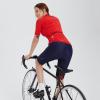 imagebaleaf Womens Bike Shorts 4D Padded Cycling Spinning Road Bike Pockets Wide Waistband UPF50Navy Blue