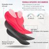 imagebaleaf Womens Bike Shorts 4D Padded Cycling Spinning Road Bike Pockets Wide Waistband UPF50Wine Red