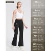 imagebaleaf Womens Fleece Lined Leggings Water Resistant Winter Pants Thermal Warm Flare High Waist Bootcut for Outdoor HikingBlack