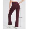 imagebaleaf Womens Fleece Lined Leggings Water Resistant Winter Pants Thermal Warm Flare High Waist Bootcut for Outdoor HikingWine Red