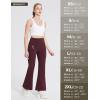 imagebaleaf Womens Fleece Lined Leggings Water Resistant Winter Pants Thermal Warm Flare High Waist Bootcut for Outdoor HikingWine Red