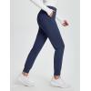 imagebaleaf Womens Fleece Lined Pants Joggers Water Resistant Zipper Pockets Winter Thermal Golf Pants Cold Weather GearBlue