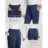 imagebaleaf Womens Fleece Lined Pants Joggers Water Resistant Zipper Pockets Winter Thermal Golf Pants Cold Weather GearBlue