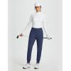 imagebaleaf Womens Fleece Lined Pants Joggers Water Resistant Zipper Pockets Winter Thermal Golf Pants Cold Weather GearBlue