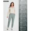 imagebaleaf Womens Fleece Lined Pants Joggers Water Resistant Zipper Pockets Winter Thermal Golf Pants Cold Weather GearGray