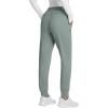 imagebaleaf Womens Fleece Lined Pants Joggers Water Resistant Zipper Pockets Winter Thermal Golf Pants Cold Weather GearGray
