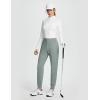 imagebaleaf Womens Fleece Lined Pants Joggers Water Resistant Zipper Pockets Winter Thermal Golf Pants Cold Weather GearGray