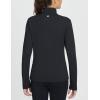 imagebaleaf Womens Fleece Pullover Jacket Water Resistant Half Zip Thermal Golf Shirts Cold Weather Running Gear WinterBlack