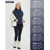 imagebaleaf Womens Fleece Pullover Jacket Water Resistant Half Zip Thermal Golf Shirts Cold Weather Running Gear WinterBlue