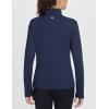 imagebaleaf Womens Fleece Pullover Jacket Water Resistant Half Zip Thermal Golf Shirts Cold Weather Running Gear WinterBlue