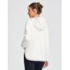 imagebaleaf Womens Fleece Thermal Jacket Hooded Polar Warm Winter Lightweight Jackets Cold Weather Running Hiking Casual OutdoorBirch White