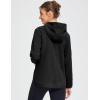 imagebaleaf Womens Fleece Thermal Jacket Hooded Polar Warm Winter Lightweight Jackets Cold Weather Running Hiking Casual OutdoorBlack