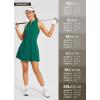 imagebaleaf Womens Golf Dress Sleeveless Tennis Dresses with Built in Shorts Pockets Racerback Workout AthleticGreen