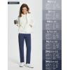 imagebaleaf Womens Golf Pant Winter Fleece Lined Pants with Belt Loops Pockets Travel Work CasualBnavy Blue