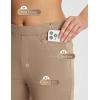 imagebaleaf Womens Golf Pant Winter Fleece Lined Pants with Belt Loops Pockets Travel Work CasualCbrown