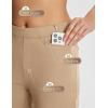 imagebaleaf Womens Golf Pant Winter Fleece Lined Pants with Belt Loops Pockets Travel Work CasualGbrown