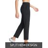 imagebaleaf Womens Golf Pants 78 Stretch Travel Casual Work Ankle Pants Pockets Petite Black L
