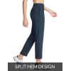 imagebaleaf Womens Golf Pants Petite Stretch Lightweight 78 Travel Pants Zip Pockets Casual Work AnkleBlue