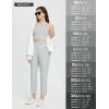 imagebaleaf Womens Golf Pants Petite Stretch Lightweight 78 Travel Pants Zip Pockets Casual Work AnkleGrey