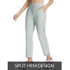 imagebaleaf Womens Golf Pants Petite Stretch Lightweight 78 Travel Pants Zip Pockets Casual Work AnkleGrey