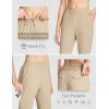 imagebaleaf Womens Golf Pants Petite Stretch Lightweight 78 Travel Pants Zip Pockets Casual Work AnkleKhaki
