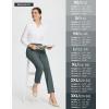 imagebaleaf Womens Golf Pants Petite Stretch Lightweight 78 Travel Pants Zip Pockets Casual Work AnkleSteel Gray
