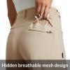 imagebaleaf Womens Golf Shorts Stretch 45quot Quick Dry Mesh Breathable Hiking Spandex Active with Pockets AthleticKhaki