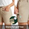 imagebaleaf Womens Golf Shorts Stretch 45quot Quick Dry Mesh Breathable Hiking Spandex Active with Pockets AthleticKhaki