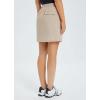 imagebaleaf Womens Golf Skort 18quot Knee Length Skirt with Biker Shorts Pockets Stretch Elastic Waist for Tennis HikingKhaki