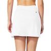 imagebaleaf Womens Golf Skorts Tennis Skirts with Pockets Athletic Running Workout Sports01white