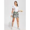 imagebaleaf Womens Golf Skorts Tennis Skirts with Pockets Athletic Running Workout Sports02printed Gray Leaf