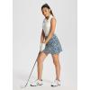 imagebaleaf Womens Golf Skorts Tennis Skirts with Pockets Athletic Running Workout Sports02printed Navy Leaf