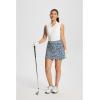 imagebaleaf Womens Golf Skorts Tennis Skirts with Pockets Athletic Running Workout Sports02printed Navy Leaf
