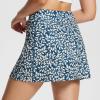 imagebaleaf Womens Golf Skorts Tennis Skirts with Pockets Athletic Running Workout Sports02printed Navy Leaf