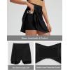 imagebaleaf Womens High Waisted 15 Swim Skirt Boxer Liner Quick Dry Bathing Suit Tankini Swimsuit Bottoms with Zipper PocketBlack