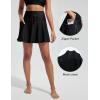 imagebaleaf Womens High Waisted 15 Swim Skirt Boxer Liner Quick Dry Bathing Suit Tankini Swimsuit Bottoms with Zipper PocketBlack