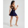 imagebaleaf Womens High Waisted 15 Swim Skirt Boxer Liner Quick Dry Bathing Suit Tankini Swimsuit Bottoms with Zipper PocketNavy Blue