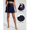 imagebaleaf Womens High Waisted 15 Swim Skirt Boxer Liner Quick Dry Bathing Suit Tankini Swimsuit Bottoms with Zipper PocketNavy Blue