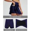 imagebaleaf Womens High Waisted 15 Swim Skirt Boxer Liner Quick Dry Bathing Suit Tankini Swimsuit Bottoms with Zipper PocketNavy Blue