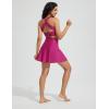 imagebaleaf Womens High Waisted 15 Swim Skirt Boxer Liner Quick Dry Bathing Suit Tankini Swimsuit Bottoms with Zipper PocketRose Red