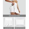 imagebaleaf Womens High Waisted 15 Swim Skirt Boxer Liner Quick Dry Bathing Suit Tankini Swimsuit Bottoms with Zipper PocketWhite