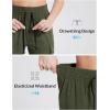 imagebaleaf Womens Hiking Pants Cargo Quick Dry Pants Water Resistant Loose Lightweight Travel Fishing Outdoor UPF50Dark Army Green