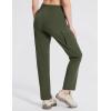 imagebaleaf Womens Hiking Pants Cargo Quick Dry Pants Water Resistant Loose Lightweight Travel Fishing Outdoor UPF50Dark Army Green