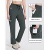 imagebaleaf Womens Hiking Pants Cargo Quick Dry Pants Water Resistant Loose Lightweight Travel Fishing Outdoor UPF50Gray