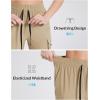 imagebaleaf Womens Hiking Pants Cargo Quick Dry Pants Water Resistant Loose Lightweight Travel Fishing Outdoor UPF50Shroom Taupe