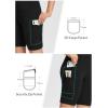 imagebaleaf Womens Hiking Shorts High Waist Biker Shorts Close Fit Cargo Zip Pockets Running Outdoor Travel WorkoutBlack
