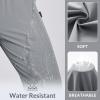 imagebaleaf Womens Hiking Water Resistant Pants UPF Roll Up Convertible Capri Pant Quick Dry Zipper Pockets Travel FishingFrostgray