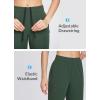 imagebaleaf Womens Hiking Water Resistant Pants UPF Roll Up Convertible Capri Pant Quick Dry Zipper Pockets Travel FishingGreen